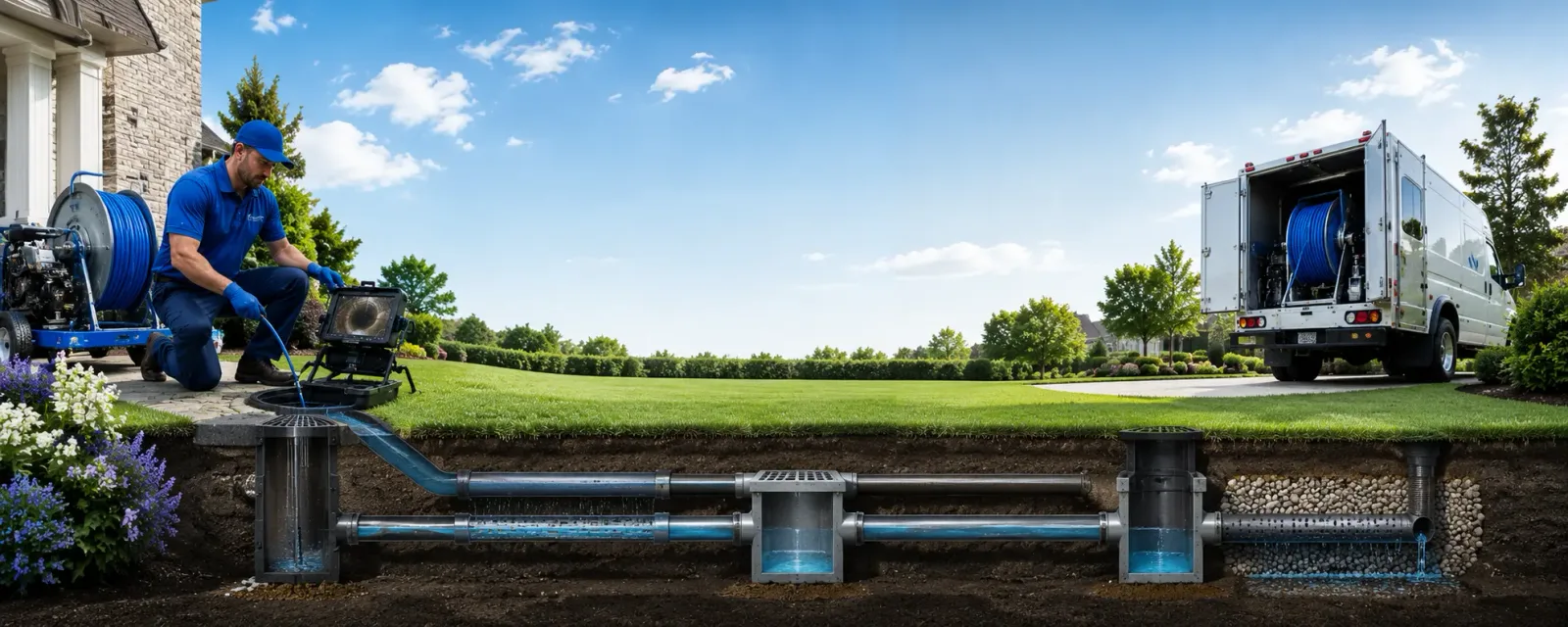 Outdoor drain cleaning information for New Cuyama, CA